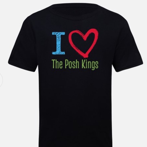 THE POSH KINGS Tops - THE POSH KINGS NEW “I ❤️ THE POSH KINGS” UNISEX T-SHIRT